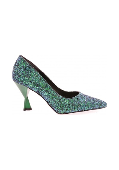 Dgn 555-2175 Kadin Alçak Topuk Stiletto 555-2175-R1938 Yeşil