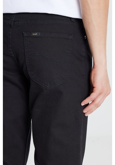 Lee Pamuklu Regular Fit Normal Kesim Cepli Jean Kot Denim Pantolon Siyah
