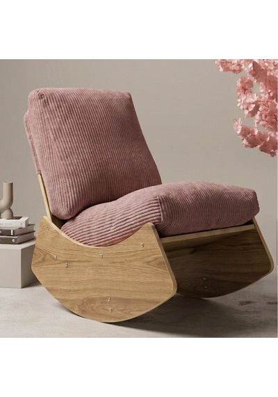 Comfort Sallanır Koltuk Tv Koltuğu Sallanan Berjer Sandalye Gül Kurusu