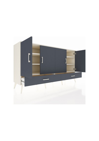 Hyperion Konsol 6 Raflı 2 Çekmeceli 4 Kapaklı 176x44x99 Aytaşı-an Aytaşı-antrasit Hyperion Konsol 6 Raflı 2 Çekmeceli 4 Kapaklı 176x44x99 Aytaşı-an Aytaşı-antrasit