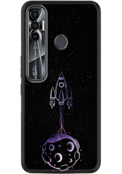 Tecno Spark 7 Pro Kılıf Silikon Desen Master Space 1630