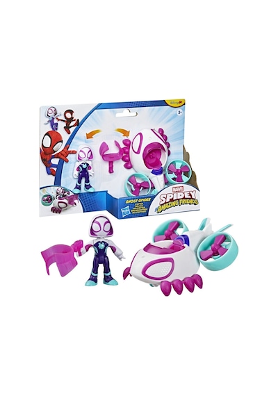 Spidey And His Amazing Friends Hayalet-spider Copter Aksiyon Figürü Ve Oyuncak Aracı