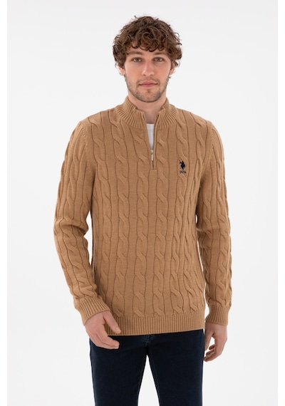 U.s. Polo Assn. Erkek Camel Melanj Kazak /triko 50297020-vr122 Camel Melanj U.s. Polo Assn. Erkek Camel Melanj Kazak /triko 50297020-vr122 Camel Melanj