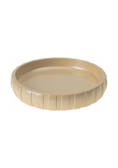 Buççin Online Mağaza Sabunluk Krem Örgü Model Poliresin 13x13x2cm Banyo Seti Reçine Bej Çok Renkli