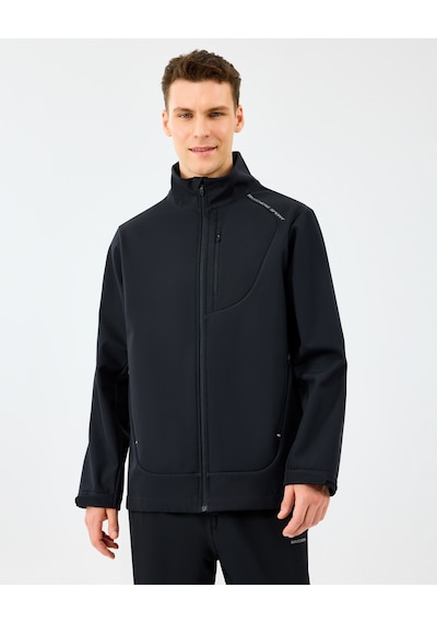 Skechers M Softshell Basic Jacket Erkek Siyah Mont S2520132-3817 Siyah