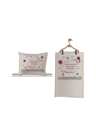 Pia Baby Gl 1951-02 İsme Özel Beşli Tulum Set Krem