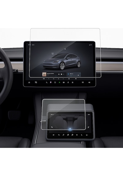 Tesla Model Y Juniper İçin Multimedya Ve Arka Yolcu Ekranı Uyumlu 9h Nano Ekran Koruyucu