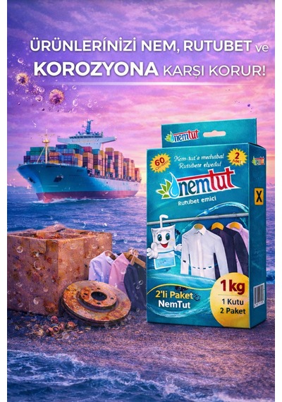 Lojistik Nem Rutubet Giderici Korozyon Önleyici Koku Giderici 2 Kutu 4 Paket 2 Kg
