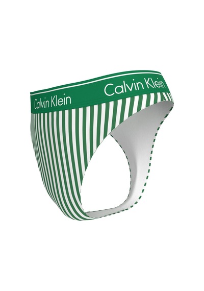 Calvin Klein Kadın Brazilian Çizgili Yeşil Bikini Altı-16027