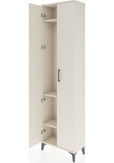 Arges Dolap 3 Raflı 2 Kapaklı Tek Askılı 60x30x221 Aytaşı-aytaşı Aytaşı