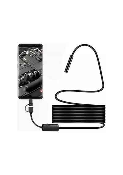 Vtn-02 Endoskop Yılan Video Kamera Led Li 2 Metre 7 Mm Sert Kablo Su Geçirmez - 8912733943467
