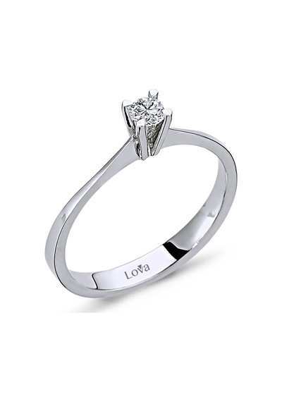 Lova G Renk 0,10 Karat Pırlanta Tektaş Yüzük - 1030051