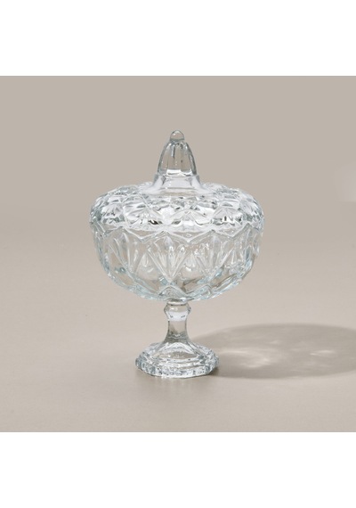 Glasss In Love Orchid Candy Ayaklı Şekerlik - Şeffaf Çok Renkli