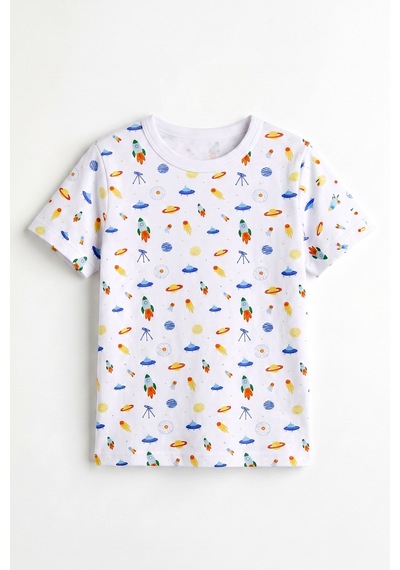 Öts Erkek Çocuk Pamuklu Pijama Takımı Kısa Kol Uzun Alt Desenli Premium Ev Stili 374005 Renkli-5 Öts Erkek Çocuk Pamuklu Pijama Takımı Kısa Kol Uzun Alt Desenli Premium Ev Stili 374005 Renkli-5