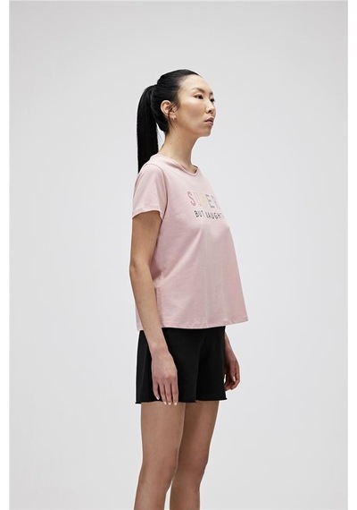 Bad Bear 21.03.07.009-c39 Super Tee Kadın T-shirt Pembe
