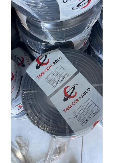 100 M 2x1.5 MM Tam Kesit CCA TTR Elektrik Kablosu