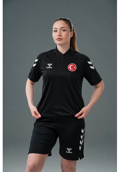 Hummel Humel Armin Milli Takım Bebe Yaka Tişört Siyah