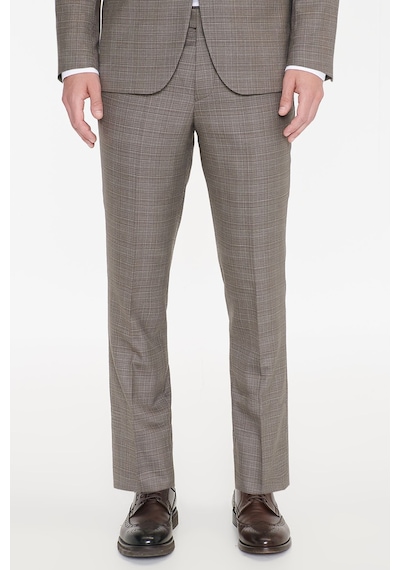 Ac&Co / Altınyıldız Classics Erkek Bej Yünlü Slim Fit Dar Kesim Mono Yaka Kapak Cepli Desenli Esnek Takım Elbise Ac&Co / Altınyıldız Classics Erkek Bej Yünlü Slim Fit Dar Kesim Mono Yaka Kapak Cepli Desenli Esnek Takım Elbise