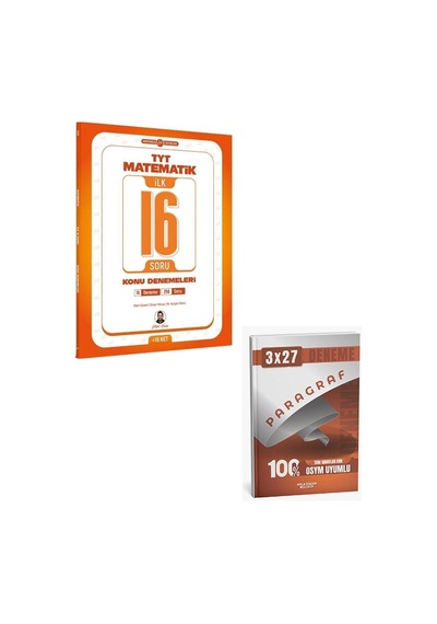 2027 Merthoca 2027 Tyt Matematik İlk 16 Soru Konu Denemeleri+anla Kazan Paragraf Deneme