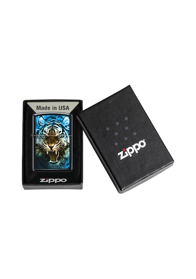 Zippo Digital Tiger Dizayn Çakmak Siyah