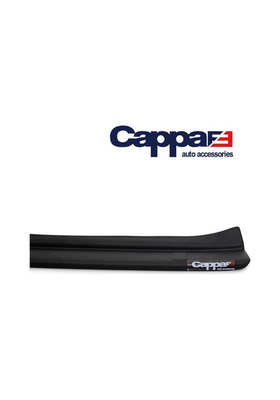 Cappafe Fiat Egea Arka Tampon Eşiği Koruma Mat Siyah Abs 2015- N11.8218