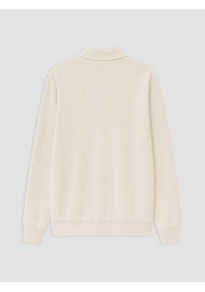Lcw Vision Bej Polo Yaka Erkek Sweatshirt