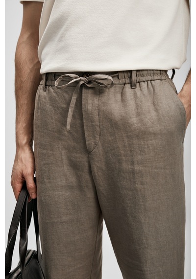 Lufian Karl Smart Erkek Chino Pantolon Slim Fit Toprak Toprak 111190363100495