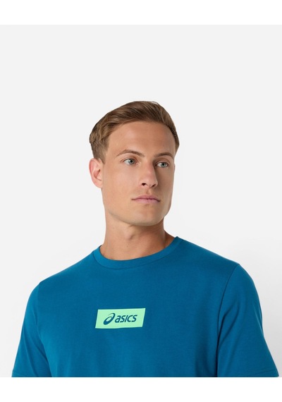 Asics Asıcs Chest Logo Tee Erkek Yeşil Kısa Kollu Tshirt 2031f333-400