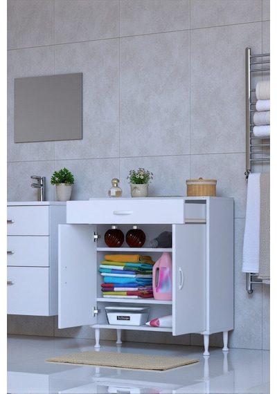 Eliusta Taha 75 Cm 3 Bölmeli Beyaz Çok Amaçlı Dolap 2 Raflı Banyo Mutfak Dolabı 75x88x32,5 Cm Düzenleyici Beyaz Eliusta Taha 75 Cm 3 Bölmeli Beyaz Çok Amaçlı Dolap 2 Raflı Banyo Mutfak Dolabı 75x88x32,5 Cm Düzenleyici Beyaz