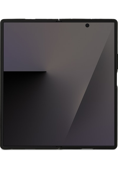 Galaxy Z Fold 7 Uyumlu Kılıf Guess   Lisanslı 4g Büyük Metal Logolu Glitter Kapak Siyah