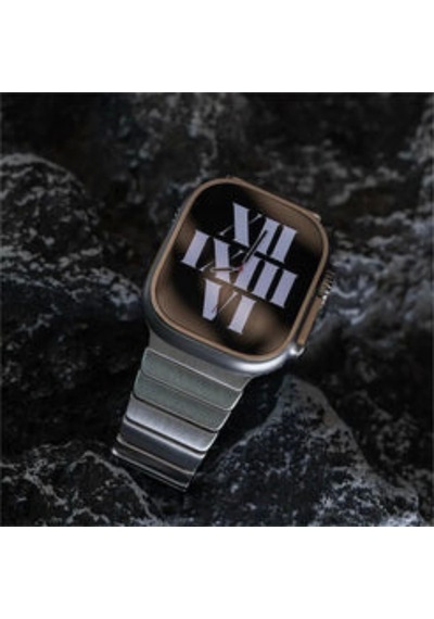 Apple Uyumlu  Watch 10 46mm Kordon Krd-79 Metal Strap Luxury Kayış