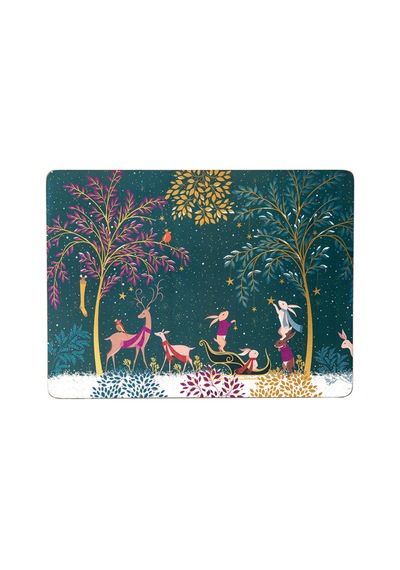 Woodland Tales Büyük Amerikan Servisleri, 4'lü Set Yeşil