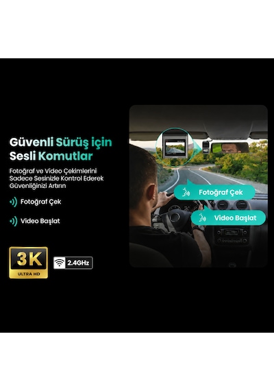 Botslab 360+ G300h Pro Adas 3k Ön Araç Kamerası