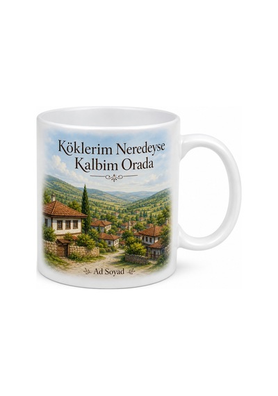 Memleket Bayramı Temalı Kişiye Özel Kupa Bardak Hediye Beyaz / Çok Renkli