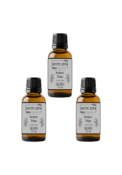 Soğuk Sıkım Doğal Argan Yağı %100 Saf 3 X 10m 20 ML
