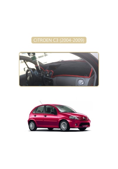 Cıtroen C3 2004-2009torpido Koruma Halısı Bej Kenar