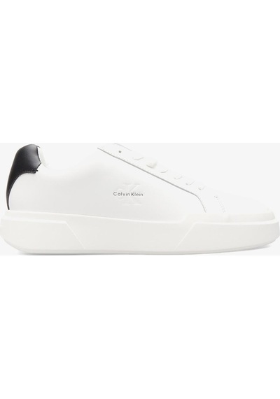 Calvin Klein Chunky Cupsole Lace Up Erkek Beyaz Sneaker-13291 Beyaz