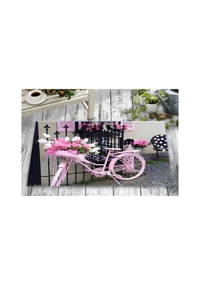 Kapı Önü Paspası Dijital Baskılı Pembe - 930725406 Pembe