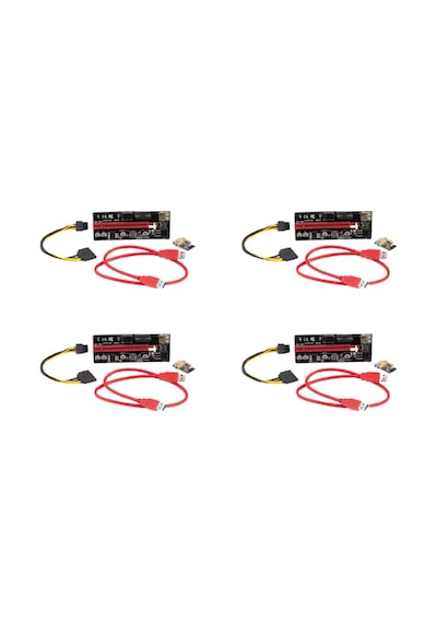 Unichrome 4 Adet V009S Plus PCI-E X1 To X16 Mining Yükseltici Riser