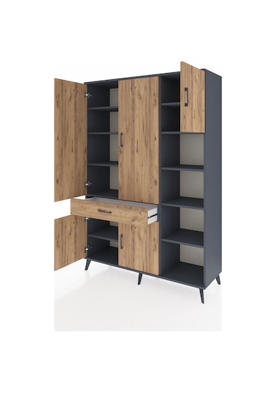 Hyperion Dolap 10 Raflı Tek Çekmeceli 5 Kapaklı 132x44x195 Antrasit-çam/çam Atlas Çam/atlas Çam Hyperion Dolap 10 Raflı Tek Çekmeceli 5 Kapaklı 132x44x195 Antrasit-çam/çam Atlas Çam/atlas Çam
