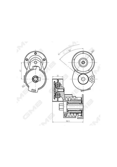 Gmb Gat20980 Gergi Kutugu 8200072120 8200492180 8200673090