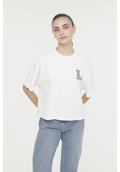 Lumberjack Wl Delta 11md1082 4fx Ekru Kadın Kısa Kol T-shirt 000000000101572259 Bej