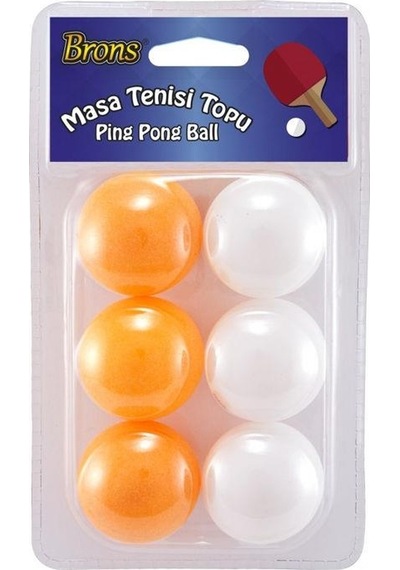 Brons Masa Tenisi (Ping Pong) Topu 6'lı