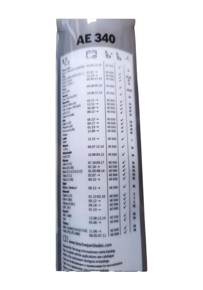 Aero Eco 350 Mm Aparatlı Muz Silecek Ae340 3397015574 Tekli Üstün Performans Ve Dayanıklılık