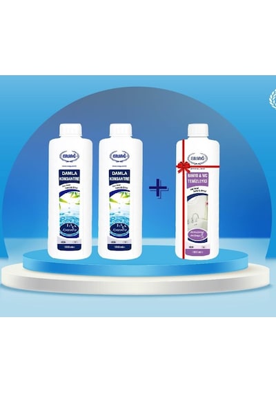 Ersağ 2 Adet Damla Konsantre 1000 Ml Alana, 1 Adet Banyo Wc 1000 Ml. Hediye