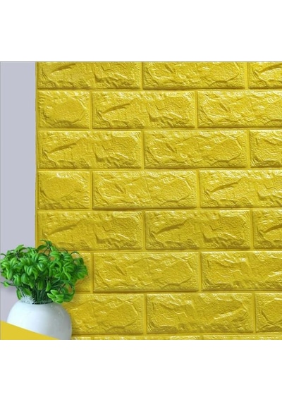 Renkli Duvarlar Kendinden Yapışkanlı 3D Duvar Kağıdı Paneli 70 x 38 Cm