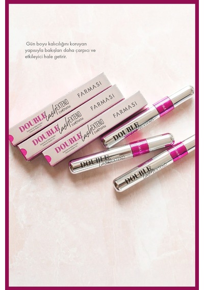Double Lash Extend Çift Etkili Hacim & Lifting Etkili Maskara Siyah 12 Ml Diğer