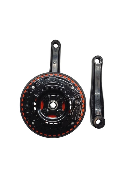 Bisiklet Aynakol Sağ Sol Takım 3 Lü Dişli- 24/34/42t X 170mm Siyah Turuncu Renk