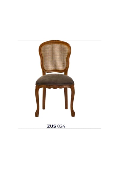 Bengimobilya Sandalye Zus024 Hasır Sırt Model Kayın Oymalı Çizgili Ayak Baby F