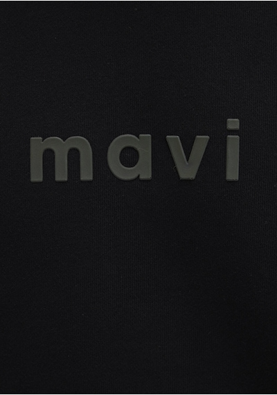 Mavi - Mavi Logo Baskılı Siyah Sweatshirt 0s10556-900 Siyah